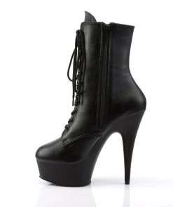Pleaser Direct Delight 1020 Black Matte Ankle Boots