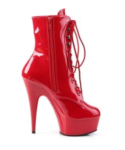 Pleaser Direct Larger Size Shoes Delight 1020 Red Patent Ankle Boots 9 Pleaser Direct Larger Size Shoes Delight 1020 Red Patent Ankle Boots