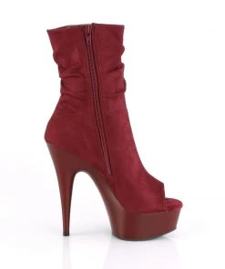 Pleaser Direct Delight 1031 Burgundy Faux Suede Slouched Ankle Boots Larger Size Shoes 9 Pleaser Direct Delight 1031 Burgundy Faux Suede Slouched Ankle Boots Larger Size Shoes