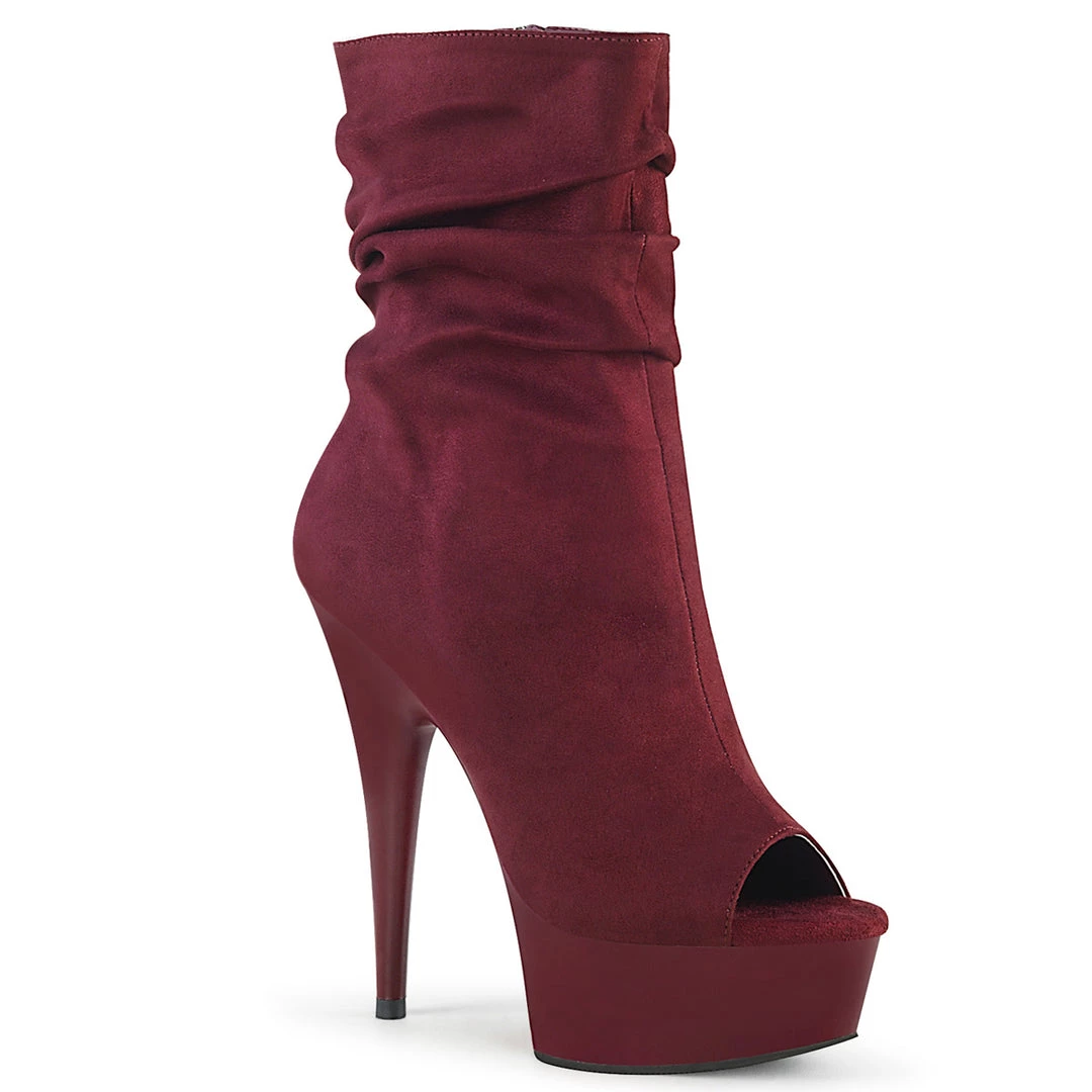 Pleaser Direct Delight 1031 Burgundy Faux Suede Slouched Ankle Boots Larger Size Shoes 1 Pleaser Direct Delight 1031 Burgundy Faux Suede Slouched Ankle Boots Larger Size Shoes