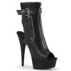 Pleaser Direct Delight 1035 Black Backless Ankle Boots Larger Size Shoes
