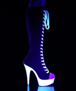 Pleaser Direct Delight 2000SK02 Black Lace Up Knee High Boots 9 Pleaser Direct Delight 2000SK02 Black Lace Up Knee High Boots