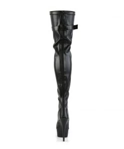 Pleaser Direct Platform Shoes Delight 3025 Black Lace Up Thigh Boots 8 Pleaser Direct Platform Shoes Delight 3025 Black Lace Up Thigh Boots