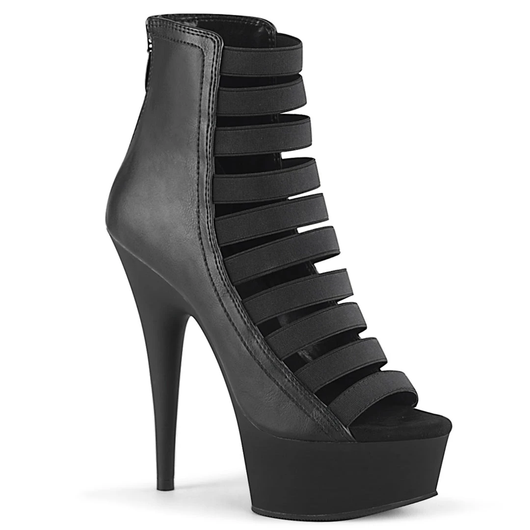 Pleaser Direct Delight 600-13 Black Strappy Platforms 1 Pleaser Direct Delight 600-13 Black Strappy Platforms