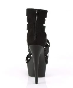 Pleaser Direct Delight 600-17 Black Strappy Platforms