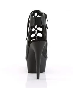 Pleaser Direct Larger Size Shoes Delight 600-20 Black Matte Lace Up Ankle Boots 8 Pleaser Direct Larger Size Shoes Delight 600-20 Black Matte Lace Up Ankle Boots