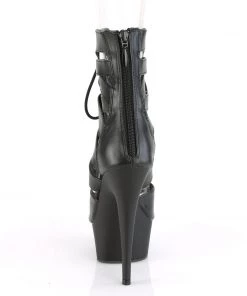 Pleaser Direct Delight 600-31 Black Lace Up Platforms Platform Shoes