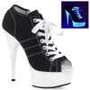Pleaser Direct Delight 600SK-01 Black Neon Sneaker Platforms Larger Size Shoes