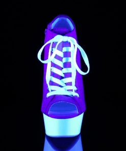 Pleaser DELIGHT 600SK 01 Pink Vegan 6" - 6 1/2" Heel