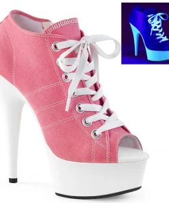Pleaser DELIGHT 600SK 01 Pink Vegan 6" - 6 1/2" Heel
