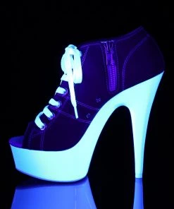 Pleaser DELIGHT 600SK 01 Red Vegan 6