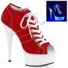 Pleaser DELIGHT 600SK 01 Red Vegan 6" - 6 1/2" Heel