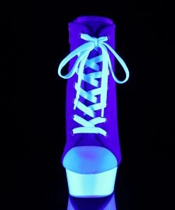 Pleaser Direct Delight 600SK-02 Blue Neon Sneaker Platforms Larger Size Shoes