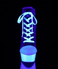 Pleaser Direct Larger Size Shoes Delight 600SK-02 Red Neon Sneaker Platforms