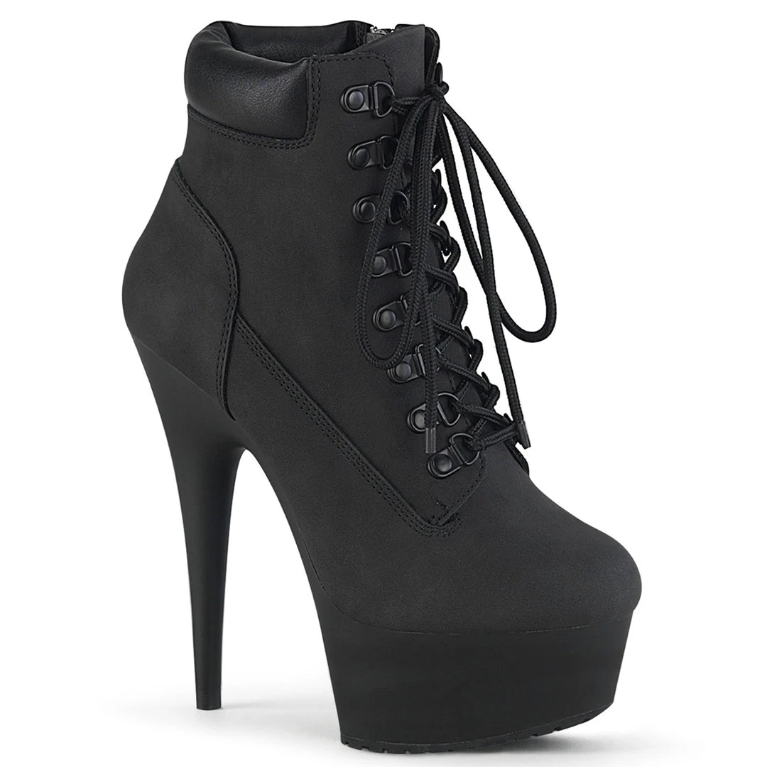 Pleaser Direct Delight 600TL-02 Black Ankle Boots 1 Pleaser Direct Delight 600TL-02 Black Ankle Boots