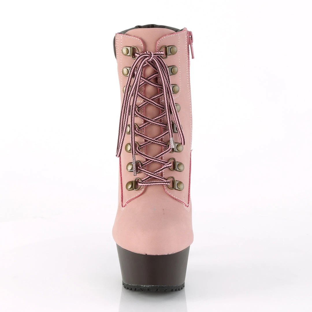 Pleaser Direct Delight 600TL-02 Pink Ankle Boots 2 Pleaser Direct Delight 600TL-02 Pink Ankle Boots