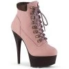 Pleaser Direct Delight 600TL-02 Pink Ankle Boots