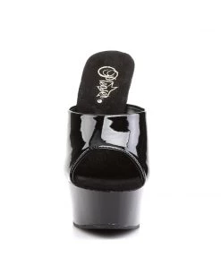 Pleaser Direct Delight 601 Black Platforms