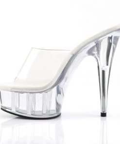 Pleaser Direct Delight 601 Clear Platforms