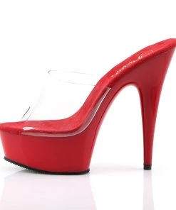 Pleaser Direct Delight 601 Red Platforms Larger Size Shoes