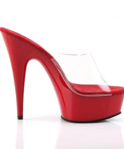 Pleaser Direct Delight 601 Red Platforms Larger Size Shoes