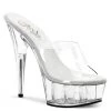 Pleaser Direct Delight 601 Clear Platforms