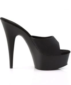 Pleaser Direct Larger Size Shoes Delight 601PS Black Platform High Heels