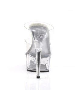 Pleaser Direct Larger Size Shoes Delight 602 Clear Platform High Heels