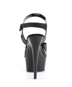 Pleaser Direct Delight 608N Black TPU Platforms Larger Size Shoes