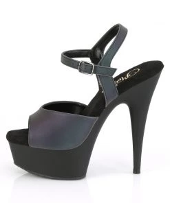 Pleaser Direct Larger Size Shoes Delight 609REFL Black And Reflective Platform Heels 7 Pleaser Direct Larger Size Shoes Delight 609REFL Black And Reflective Platform Heels