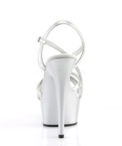 Pleaser Direct Larger Size Shoes Delight 613 Silver Platform Sandals 8 Pleaser Direct Larger Size Shoes Delight 613 Silver Platform Sandals