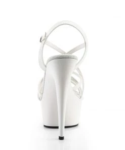Pleaser Direct Delight 613 White Platform Sandals Larger Size Shoes