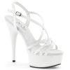 Pleaser Direct Delight 613 White Platform Sandals Larger Size Shoes