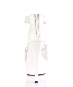 Pleaser Direct Delight 624 White & Clear Platforms Larger Size Shoes 8 Pleaser Direct Delight 624 White & Clear Platforms Larger Size Shoes