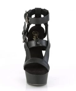 Pleaser Direct Delight 637 Black Gladiator Style Platforms Platform Shoes