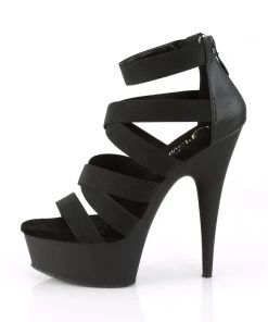Pleaser Direct Delight 659 Black Strappy Sandals Larger Size Shoes 7 Pleaser Direct Delight 659 Black Strappy Sandals Larger Size Shoes