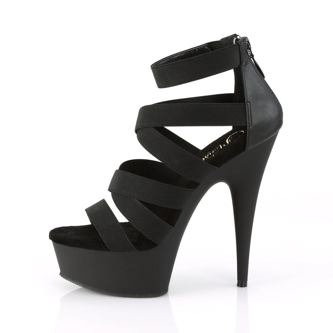 Pleaser Direct Delight 659 Black Strappy Sandals Larger Size Shoes 3 Pleaser Direct Delight 659 Black Strappy Sandals Larger Size Shoes