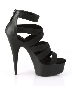Pleaser Direct Delight 659 Black Strappy Sandals Larger Size Shoes 9 Pleaser Direct Delight 659 Black Strappy Sandals Larger Size Shoes