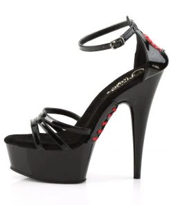 Pleaser Direct Delight 662 Black And Red Platform Heels 7 Pleaser Direct Delight 662 Black And Red Platform Heels