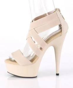 Pleaser Direct Delight 669 Nude Strappy Sandals 7 Pleaser Direct Delight 669 Nude Strappy Sandals