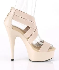 Pleaser Direct Delight 669 Nude Strappy Sandals 9 Pleaser Direct Delight 669 Nude Strappy Sandals