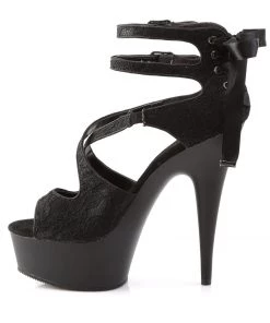 Pleaser Direct Delight 678LC Black Platforms 7 Pleaser Direct Delight 678LC Black Platforms