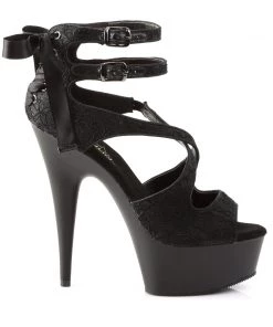 Pleaser Direct Delight 678LC Black Platforms 9 Pleaser Direct Delight 678LC Black Platforms