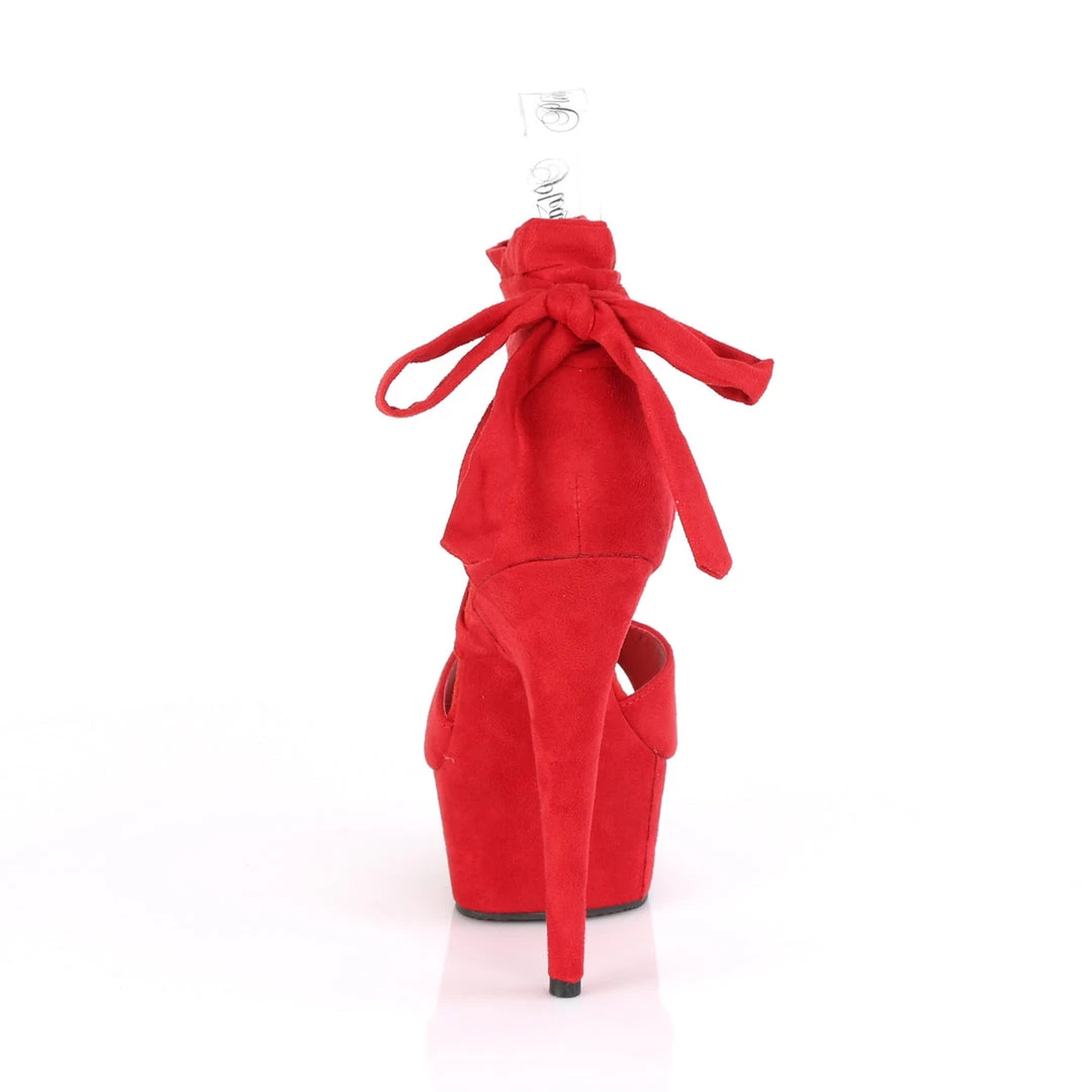 Pleaser Direct Delight 679 Red Suede Criss Cross Strappy Ankle Wrap Sandals 4 Pleaser Direct Delight 679 Red Suede Criss Cross Strappy Ankle Wrap Sandals