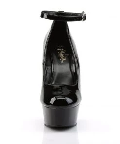 Pleaser Direct Delight 686 Black Ankle Strap Platform