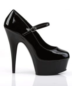 Pleaser Direct Delight 687 Black Patent Mary Jane Platform Heels 9 Pleaser Direct Delight 687 Black Patent Mary Jane Platform Heels
