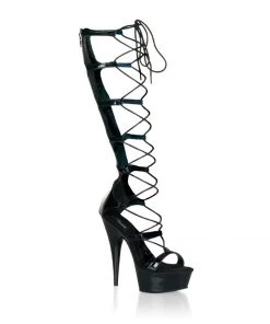 Pleaser Direct Larger Size Shoes Delight 698 Gladiator Style Platform Heels