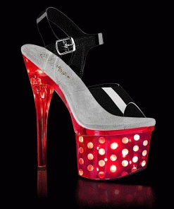 Pleaser Direct Discolite 708DOTS LED Illuminated Platforms Platform Shoes