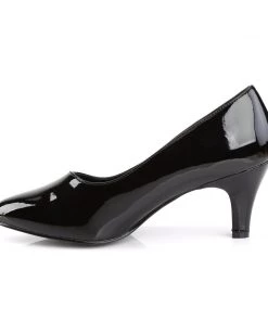 Pleaser Direct Larger Size Shoes Divine 420 Black Patent Pump Heels 7 Pleaser Direct Larger Size Shoes Divine 420 Black Patent Pump Heels