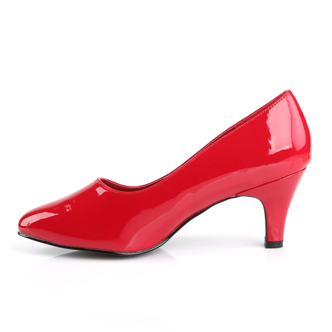 Pleaser Direct Divine 420 Red Patent Pump Heels 3 Pleaser Direct Divine 420 Red Patent Pump Heels
